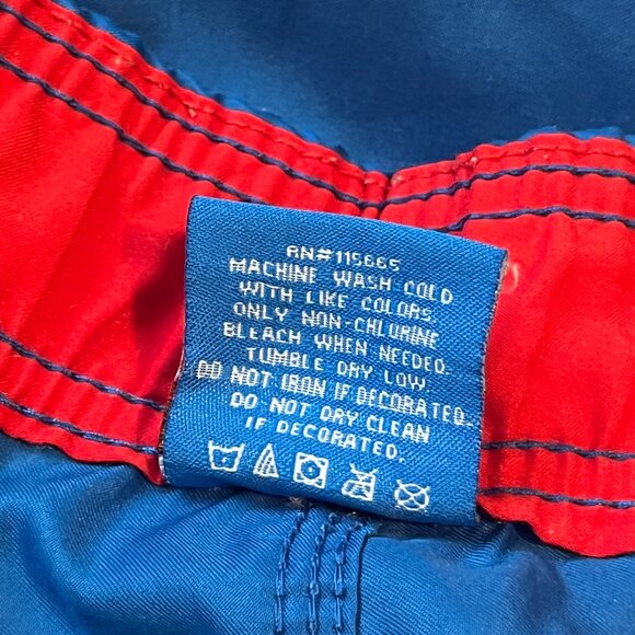 DC COMICS Superman Men's Swim Trunks Size Large DC Comics Bathing Suit - Picture 10 of 11